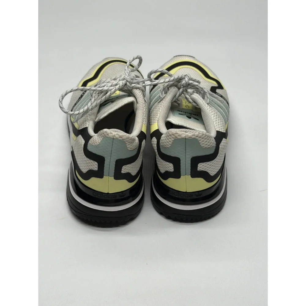 Adidas ZX 750 HD Men's Sneakers Off White‎ Light Green Black Yellow Size 9